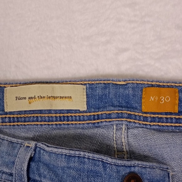 Pilcro Anthropologie Carpenter Jeans Light Wash Distressed No 30 (34x29) - Picture 9 of 15